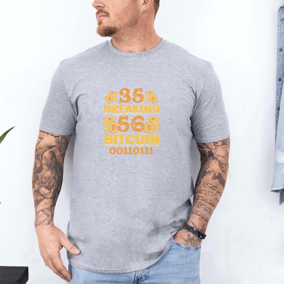 35 Breaking 56 Bitcoin 00110111 T-Shirt - Image 4