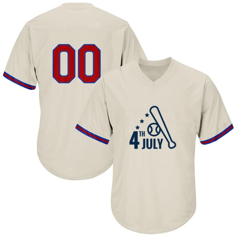 4th July Baseball Bat Flat Baseball Jersey