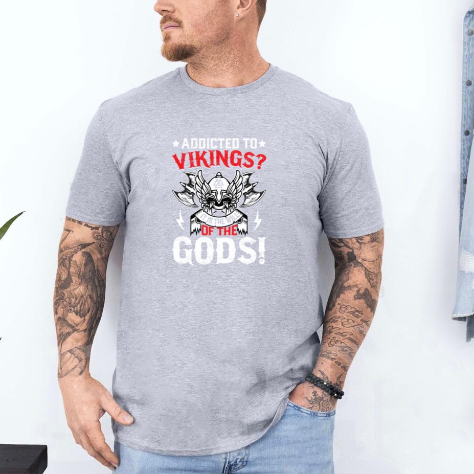 Addicted to vikings of god T-Shirt - Image 4