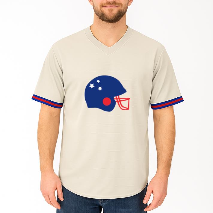American Flag Helmet Baseball Jersey - Image 4