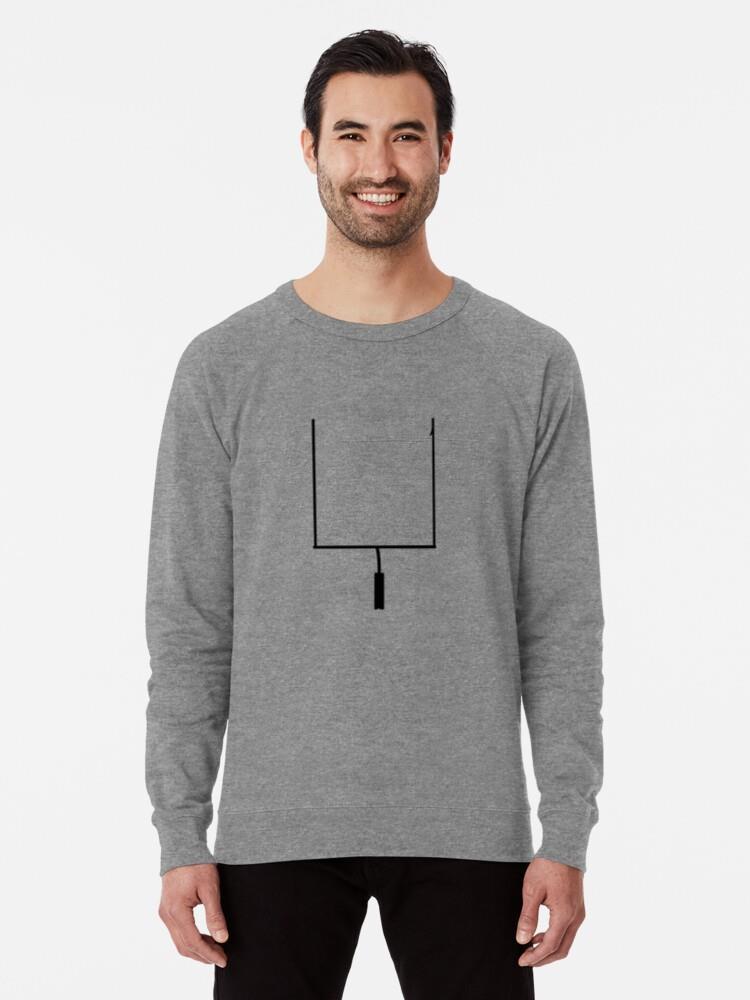 American Football Goal Post Stroke Sweatshirt - Image 2