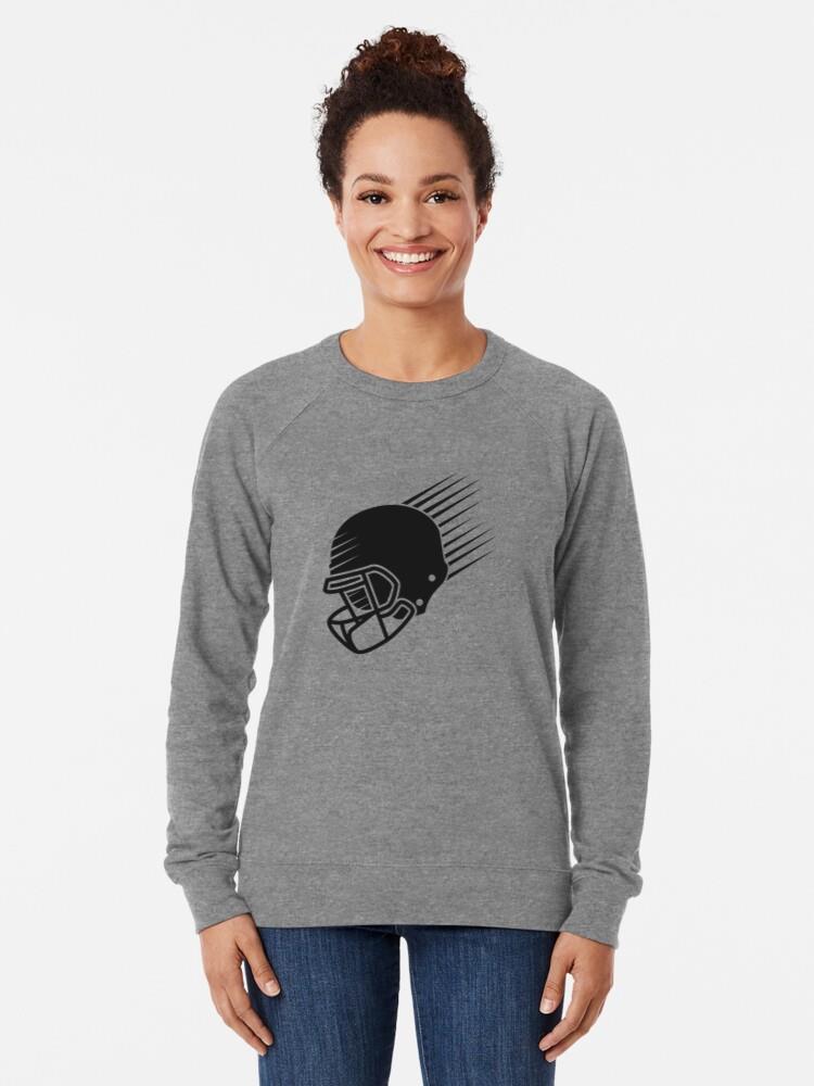 American Football Helmet Cut Out Sweatshirt - Image 3