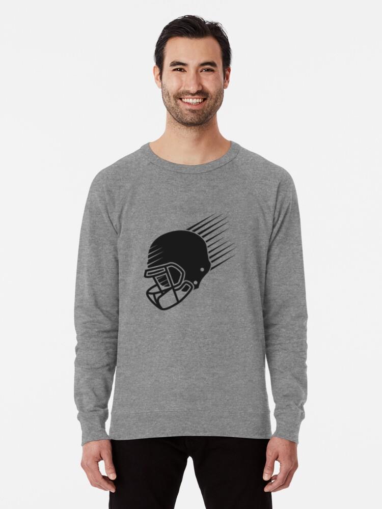 American Football Helmet Cut Out Sweatshirt - Image 2