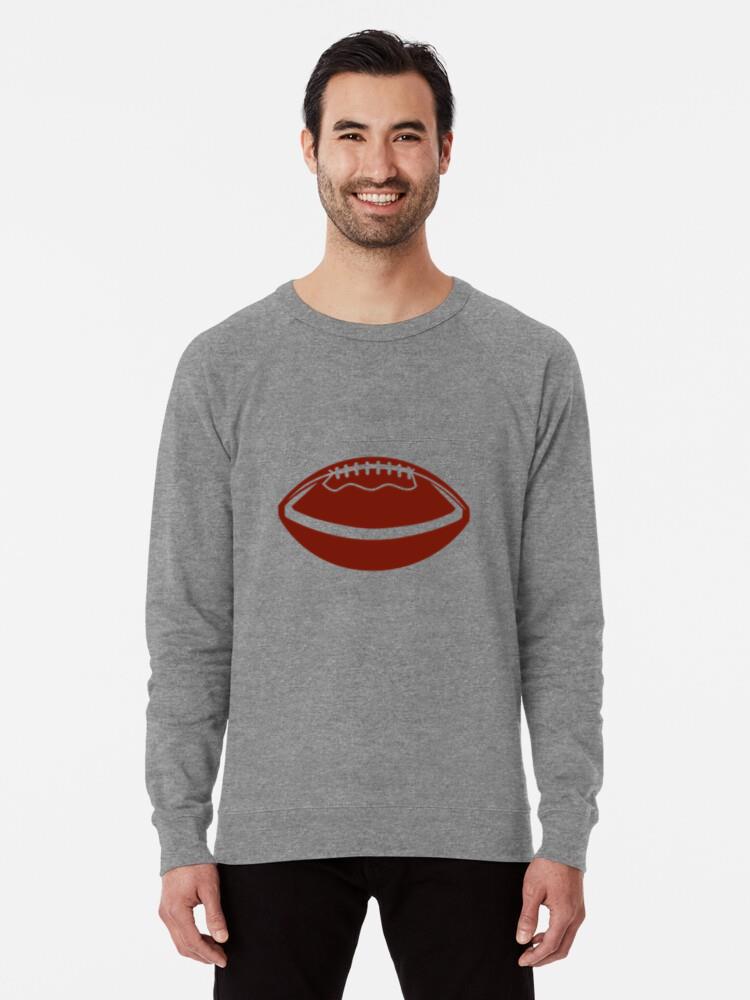 American Football Horizontal Cut Out Sweatshirt - Image 2