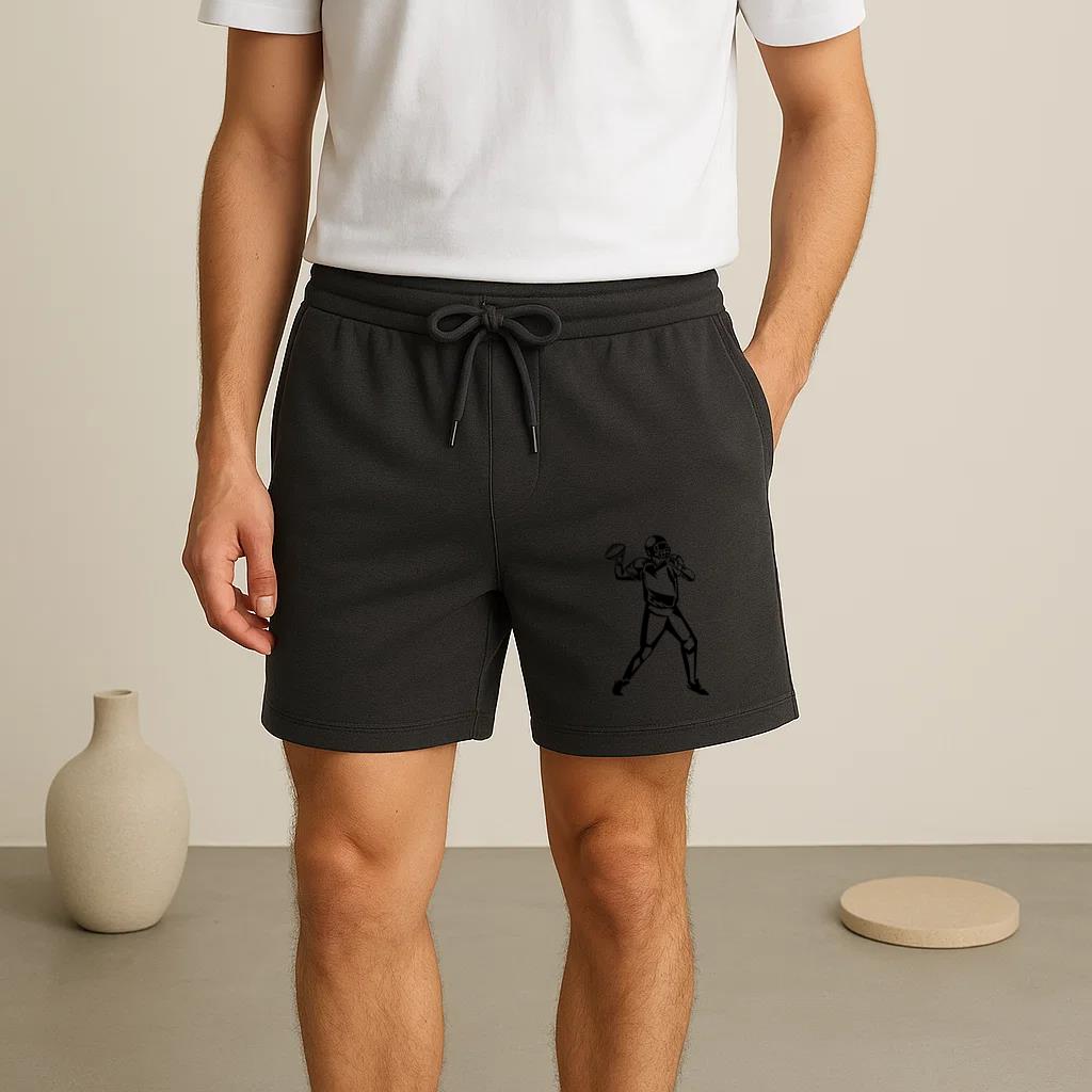 American Football Player Throw High Contrast Short - Image 3