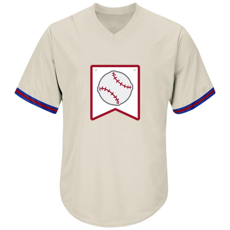 Baseball Ball Badge Flat Baseball Jersey - Image 2