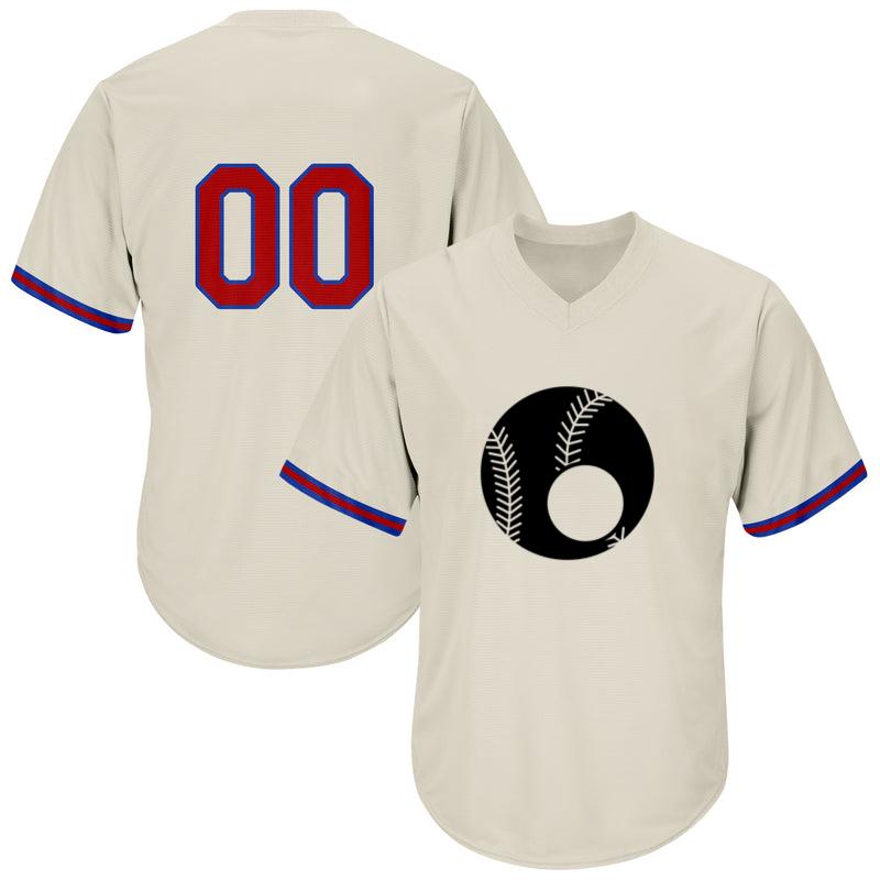 Baseball Ball Label Cut Out Baseball Jersey