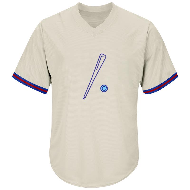 Baseball Bat And Ball Element Baseball Jersey - Image 2