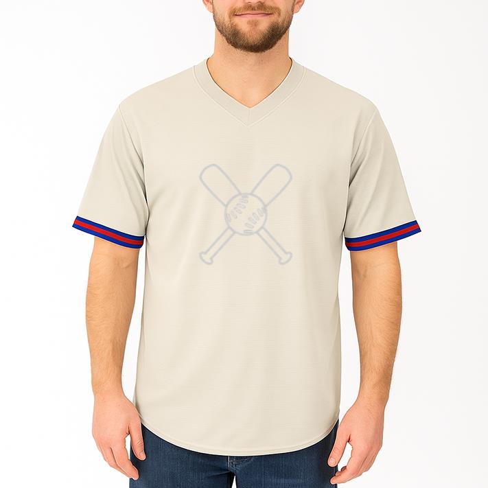 Baseball Bats Outline Logo Baseball Jersey - Image 4