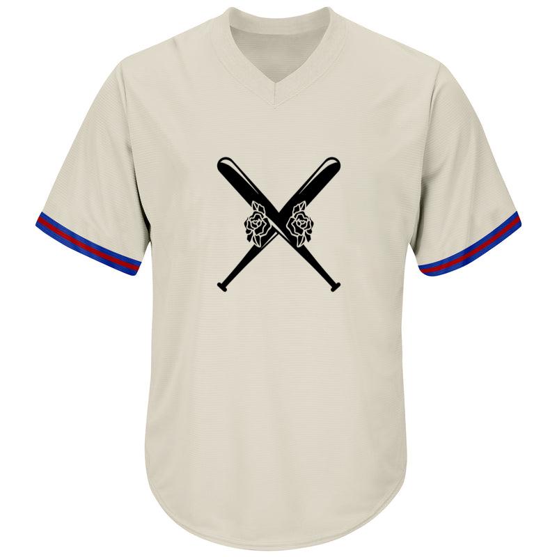 Baseball Bats With Roses Cut Out Baseball Jersey - Image 2