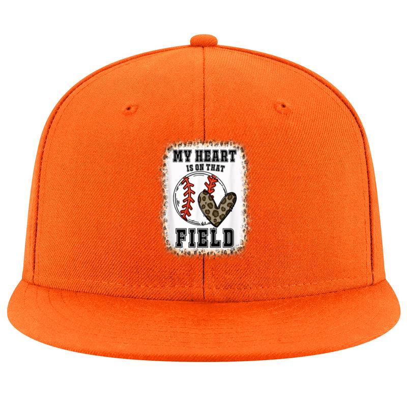 Bleached My Heart Is On That Field Baseball Cap - Image 2