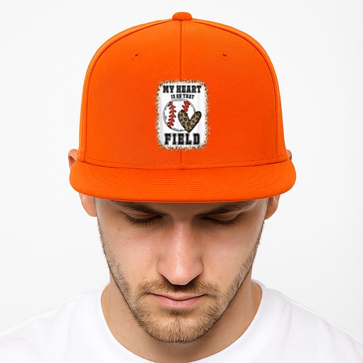 Bleached My Heart Is On That Field Baseball Cap - Image 4