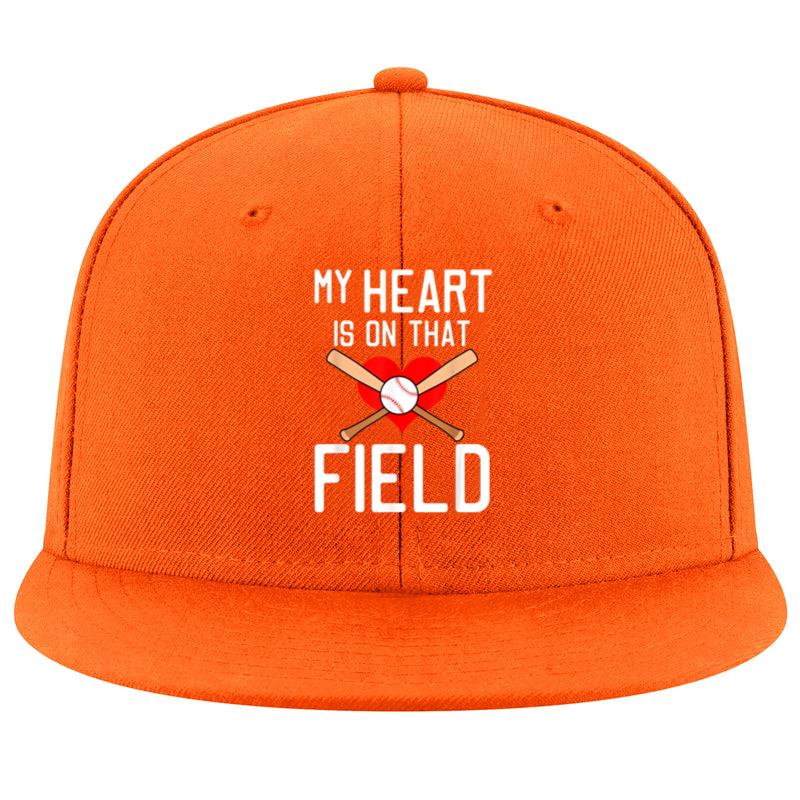 My Heart Is On That Field Baseball Cap - Image 2