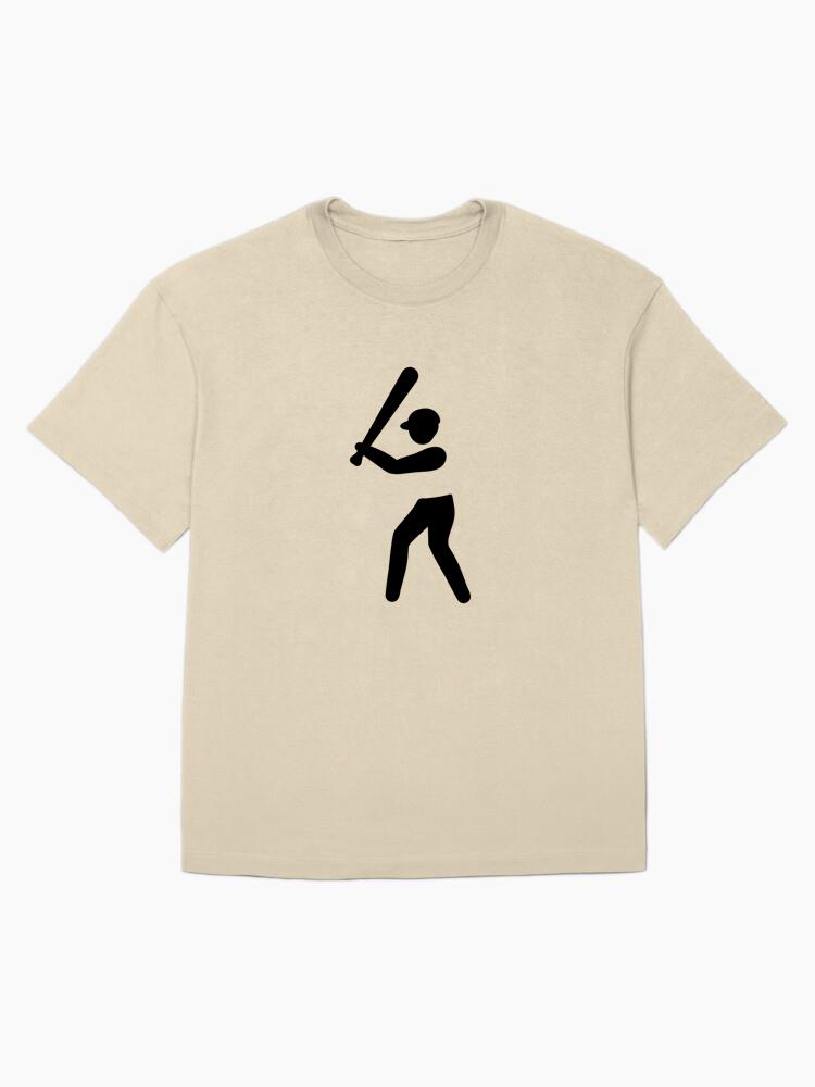 Person Playing Baseball Oversized T-Shirt - Image 4