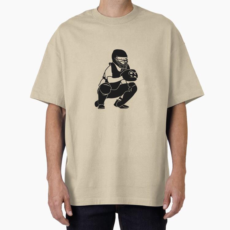 Pitcher Ready Black Oversized T-Shirt