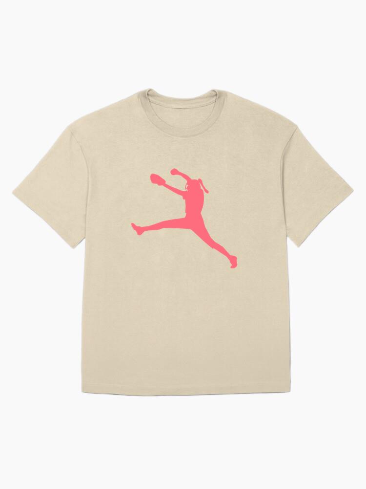 Player Ballplayer Glove Ball Helmet Baseball Player Silhouette Oversized T-Shirt - Image 4