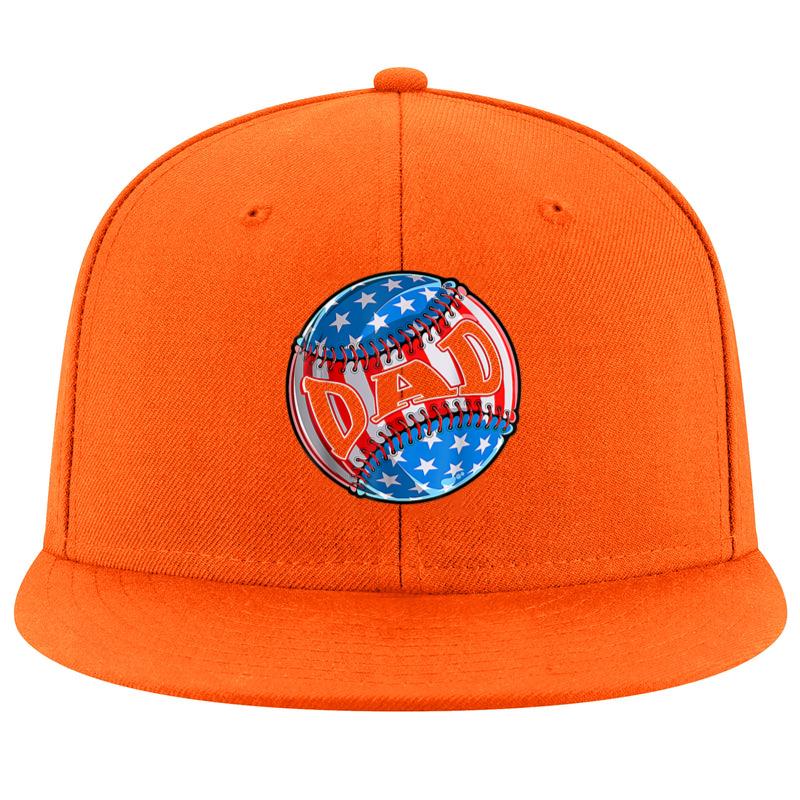 Proud Baseball Dad American Flag Cap - Image 2