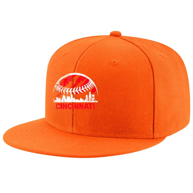 Retro Vintage Cincinnati Skyline Baseball Cap