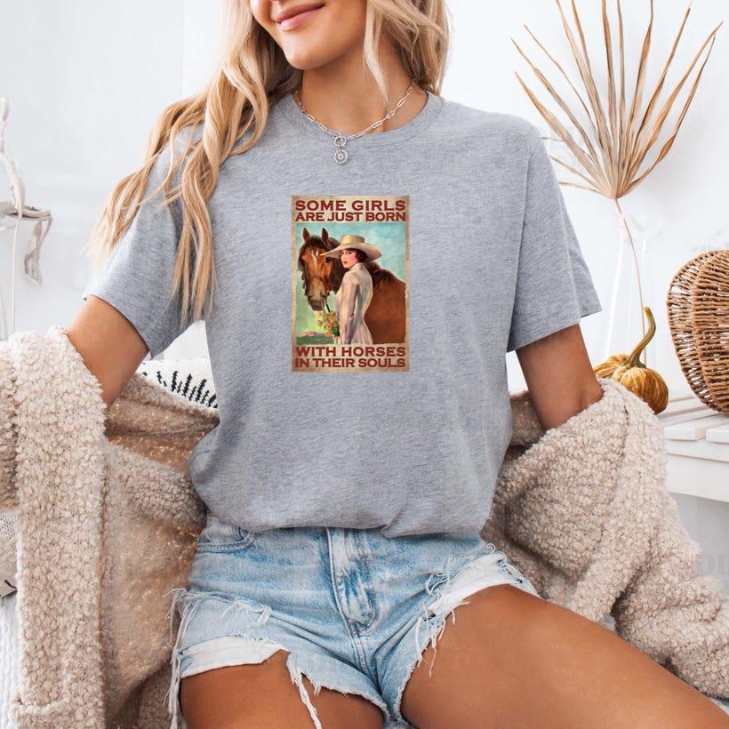 Some Girls Are Just Born Vertical Poster T-Shirt - Image 3