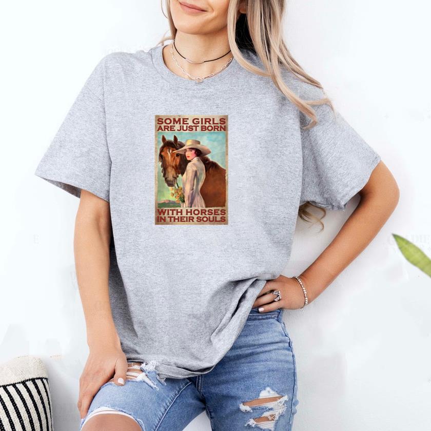 Some Girls Are Just Born Vertical Poster T-Shirt - Image 2