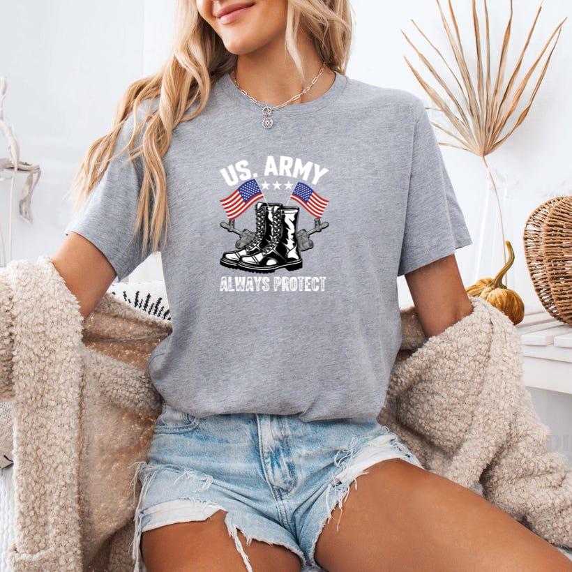 Us army always protect T-Shirt - Image 3