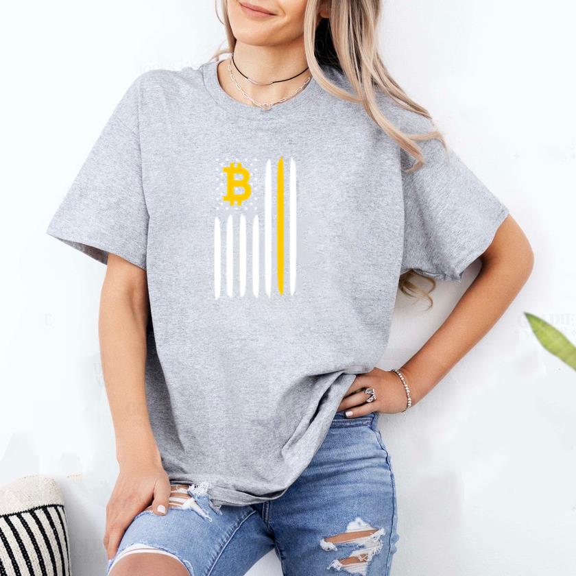 Usa Flag Bitcoin T-Shirt - Image 2