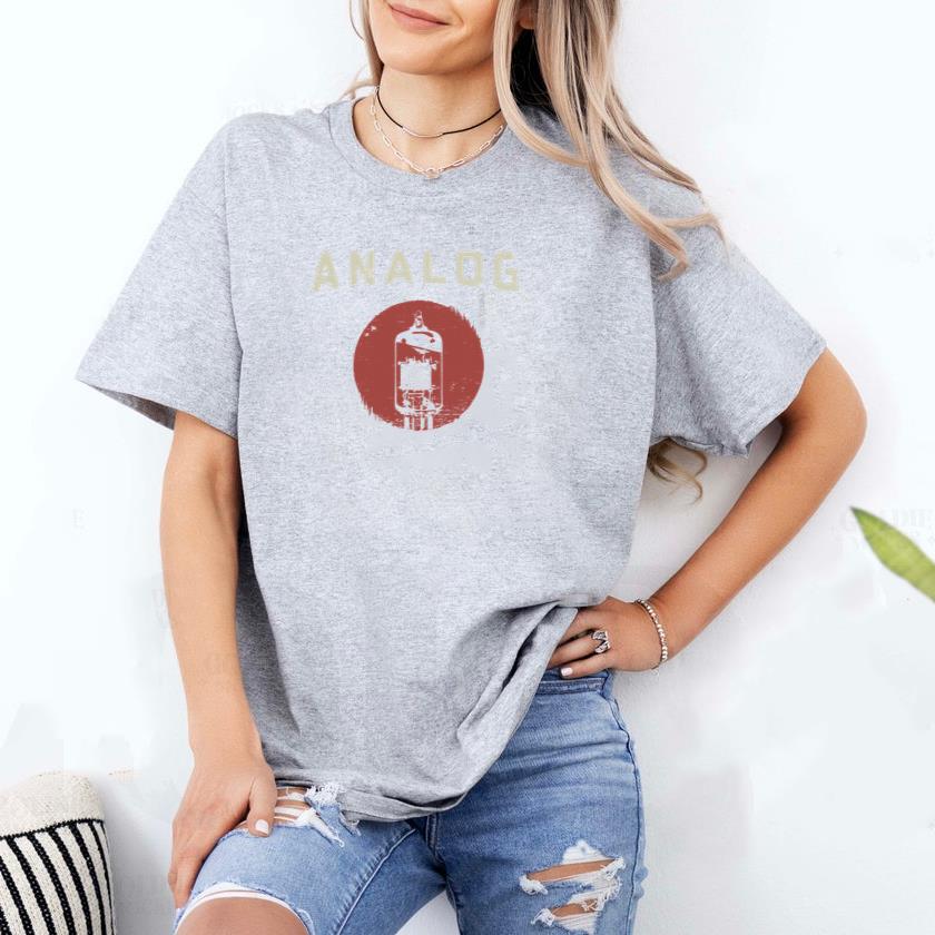 Vacuum tube amp analog vintage retro T-Shirt - Image 2